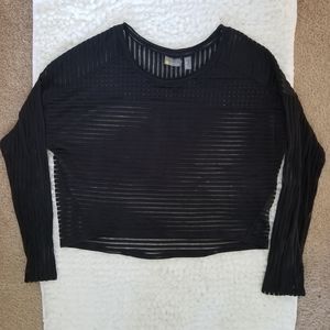 Zella Sheer Crop Longsleeve